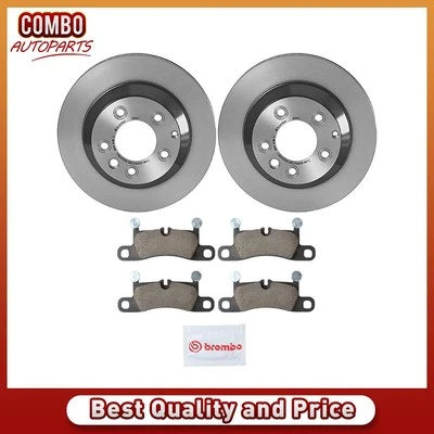Juego de pastillas de freno de disco trasero rotor de freno de disco para Porsche Cayenne 2011-2017 Foto 1 de 4