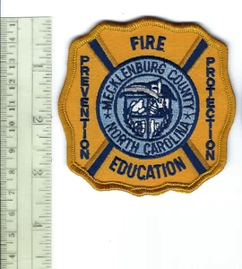 Mecklenburg County NC North Carolina Fire Prevention Protection Education patch - Picture 1 of 1