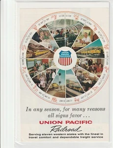 Original 1960 Union Pacific Railroad Magazin Anzeige "In jeder Jahreszeit..." - Bild 1 von 1
