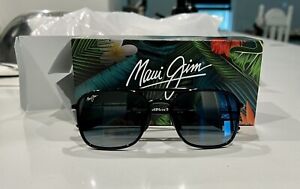Maui Jim Alelele Bridge Polarized Sunglasses 438-02 Black Gloss Neutral Gray Len