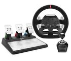 PXN V10 3 in 1 Driving Force Feedback Racing Wheel Unit 270/900 w Pedal Shifter 