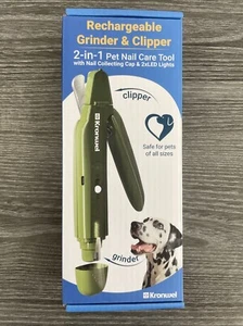 2 in 1 Electric Dog Nail Grinder and Clipper Rechargeable With 2*led Lights. - Picture 1 of 6