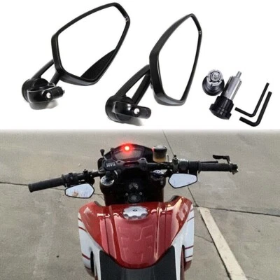 Espejo retrovisor de extremo de manillar CNC de 7/8" personalizado para Ducati Monster/Hypermotard Foto 1 de 4