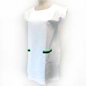 Talbots Plus White Sport Zipped Back Contrast Pocket Mini Shirt Dress Petite 0X - Picture 1 of 8
