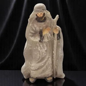 Belén de vacaciones hombre sabio personal mago decoración de Navidad brillo - Imagen 1 de 8