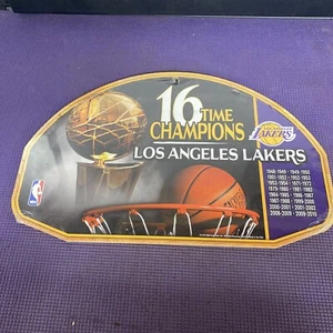 Los Angeles Lakers 2010 NBA 16 Time Champions Wood Logo Sign. 17x11 WINCRAFT - Picture 1 of 7