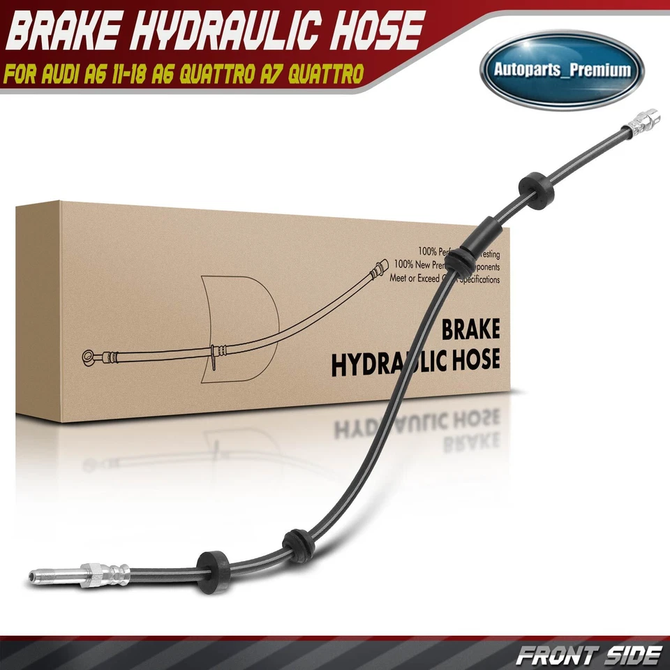 Manguera hidráulica de freno delantera izquierda o derecha 1 pieza para Audi A6 11-18 A6 Quattro A7 Quattro Foto 1 de 4