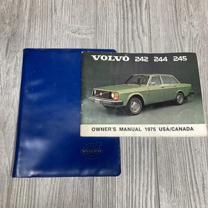 Rare Volvo 240 242 245 244 1975 Owners Manual Great Shape Manual Repair Book - Picture 1 of 12