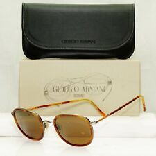 Giorgio Armani 1997 Vintage Sunglasses Brown Tortoise Square Glass Lens 649 943