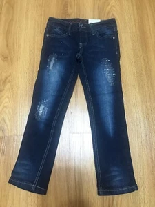Girls Arizona Jean Co SZ 6 Slim Skinny Jeans Embroidery Ripped NEW - Picture 1 of 3