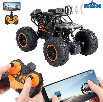 1:18 2.4Ghz Rc Car with HD 720P WiFi FPV Camera High Speed Alloy Off-Road Toys - Image 1 of 4