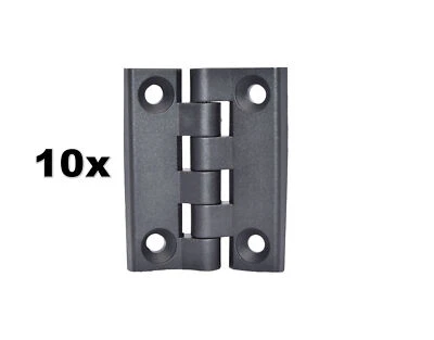 10x Scharnier Türband 100x80mm Kunststoff Garten, Boot, Maschinenbau (SET) - Bild 1 von 3