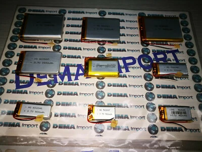 batterie a litio di polimeri tipo digitale per dispositivi bluetooth,mp4,orologi - Immagine 1 di 4