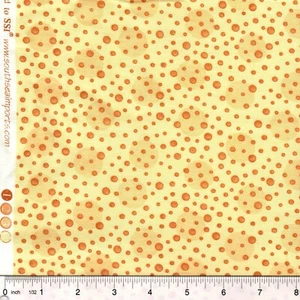 Buone vibrazioni stile formaggio svizzero puntini gialli 100% tessuto cotone - TAGLIA A SCELTA - Foto 1 di 1