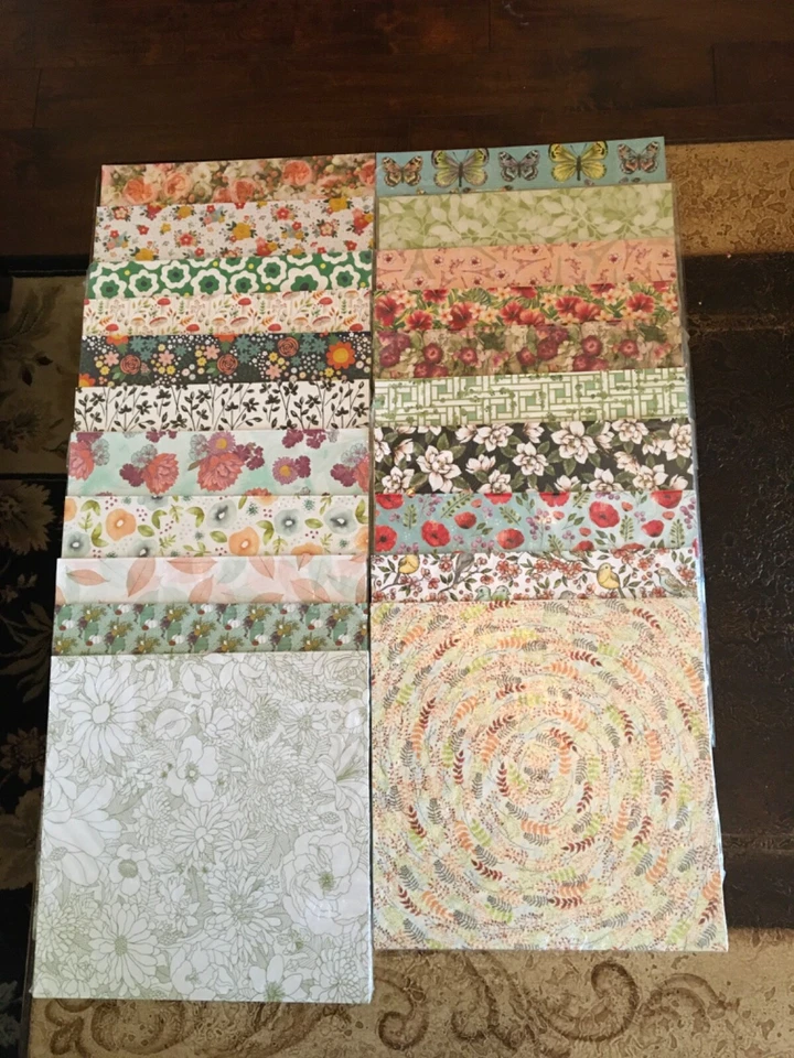 Stampin’Up! Retired 12X12 FLORAL & NATURE THEMED DESIGNER SERIES PAPER, CHOICE  - Image 1 of 1
