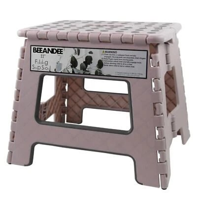 Foldable Step Stool Sturdy Safe Enough - Holds up to 300 Lb - 11 inch Footsto... - Image 1 of 4