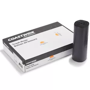 MyOfficeInnovations Trash Bags 50-56 gal 43x46 Reprocessed Resin 1.5 Mil Black 4 - Picture 1 of 7