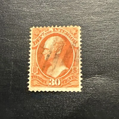 US Stamps Scott #O23….1873…30c Department of the Interior Used Ng - Image 1 of 2