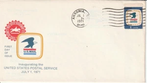 1396 July 1 1971 Postal Service FDC First Day Ansonia Connecticut - Picture 1 of 1