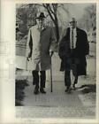 1968 Press Photo President Truman And Lieutenant Paul Weswood Jaunt In Missouri