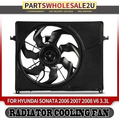 Conjunto de ventilador de radiador con cubierta para Hyundai Sonata 2006-2008 3,3 L 253863L280 Foto 1 de 4
