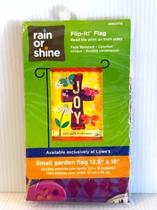 Rain Or Shine kleine Gartenflagge ~ FREUDE ~ mit FREUDE in meinem Herzen 12,5" x 18" - Bild 1 von 3