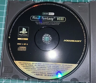 Promo Disc Only Press Promotionnel Jeu Sony PlayStation 1 PS1 Final Fantasy VIII - Photo 1/4