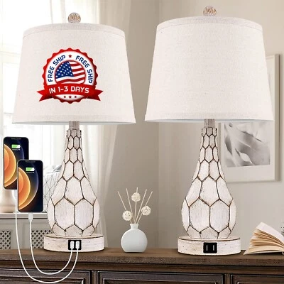 HERMOSA Lampara De Mesita Noche Con Control Tactil Regulable 3 Vias Escritorio - Image 1 of 4