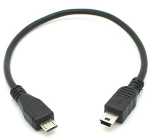 Mini USB 5pin to Micro USB Data Sync Charge Cable For Android | Male to Male  - Picture 1 of 8