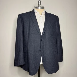 Joseph Abboud Men's 58L Sport Coat Blazer Gray Wool Blend 2-Button Check - Picture 1 of 11