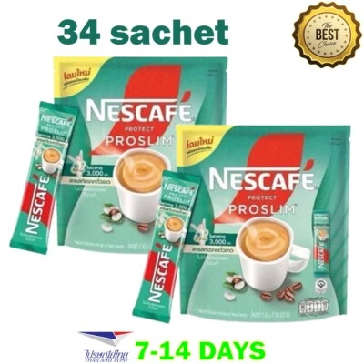 34 varillas Nescafé Proslim instantáneo 3 en 1 café control de peso quemador de grasa sin elección Foto 1 de 4