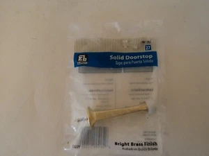 ACABADO DE LATÓN BRILLANTE Everbilt liso DOORSTOP NUEVO, rápido y envío gratuito - Imagen 1 de 4