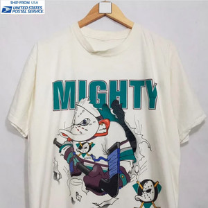 1994 Anaheim Mighty Ducks T-shirt Vintage 1990s Gildan Trench