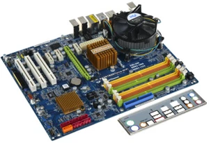 MB ASROCK P43R1600TWINS-WIFI E6550 COOLER DEFECT (U) USED - Bild 1 von 4