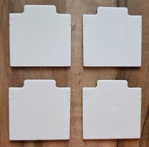 4  VINTAGE ORIGINAL REDLINE HOT WHEELS COLLECTORS CASE WHITE SPACER DIVIDERS - Picture 1 of 2