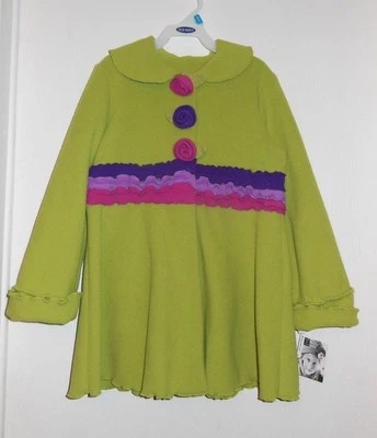 MACK & Co. Green Fleece Coat Jacket New Sz 6x NWT - Image 1 of 4