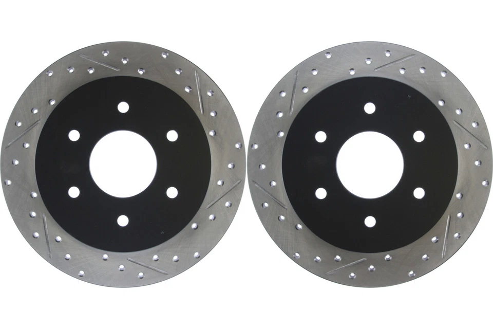 Par de rotores de freno de disco Stoptech trasero para Infiniti QX56 2004-2010 (44948) Foto 1 de 4