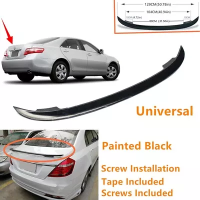Universal Painted Black Fit For Toyota Camry 07-11 Sedan Trunk Lip Spoiler Wing - Imagem 1 de 4