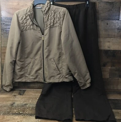 Traje de chándal de ocio de colección 2 piezas para mujer mediano cremallera completa cintura elástica forrado informal Foto 1 de 4