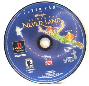 PS1 Peter Pan Return to Neverland (Sony Playstation 1,2002) Disc Only READ - Picture 1 of 1