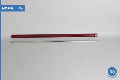 95-97 Jaguar XJ6 XJR VDP X300 Front Right Door Lower Molding Trim Set Red OEM - Image 1 of 4