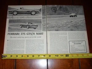 1967 FERRARI 275 GTS/4 NART - ORIGINAL VINTAGE ARTICLE - Picture 1 of 2