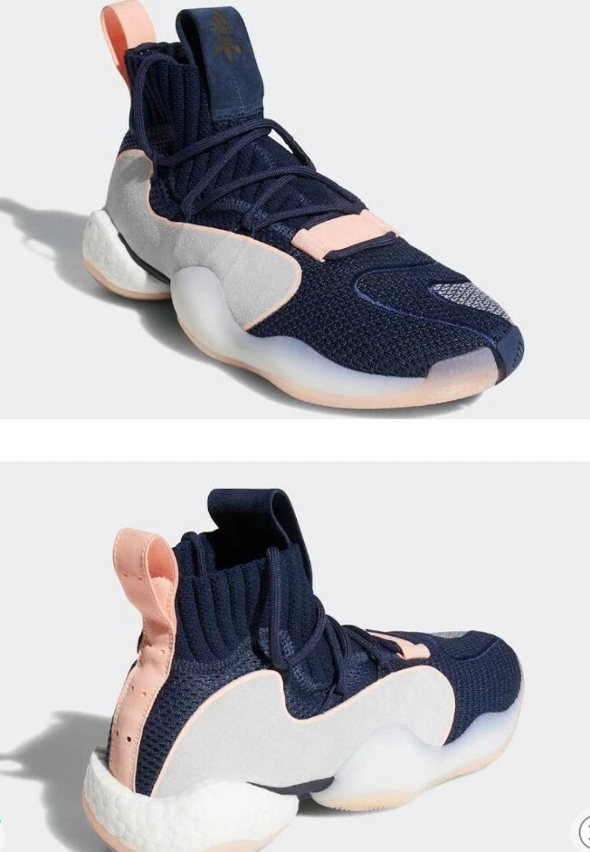 Adidas Crazy BYW X темно-серый розовый Boost баскетбольные туфли B42243 размер 6 молодежи - Изображение 1 из 4