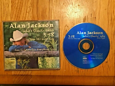 ALAN JACKSON Who's Cheatin' Who PROMO DJ CD Single 1996 1 track  Whose Cheating - Image 1 of 4