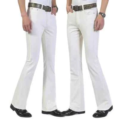 Pantalones de mezclilla acampanados de corte bootcut de los años 70 Western Cowboy Bell Bottom Jeans Pantalones azules Foto 1 de 4