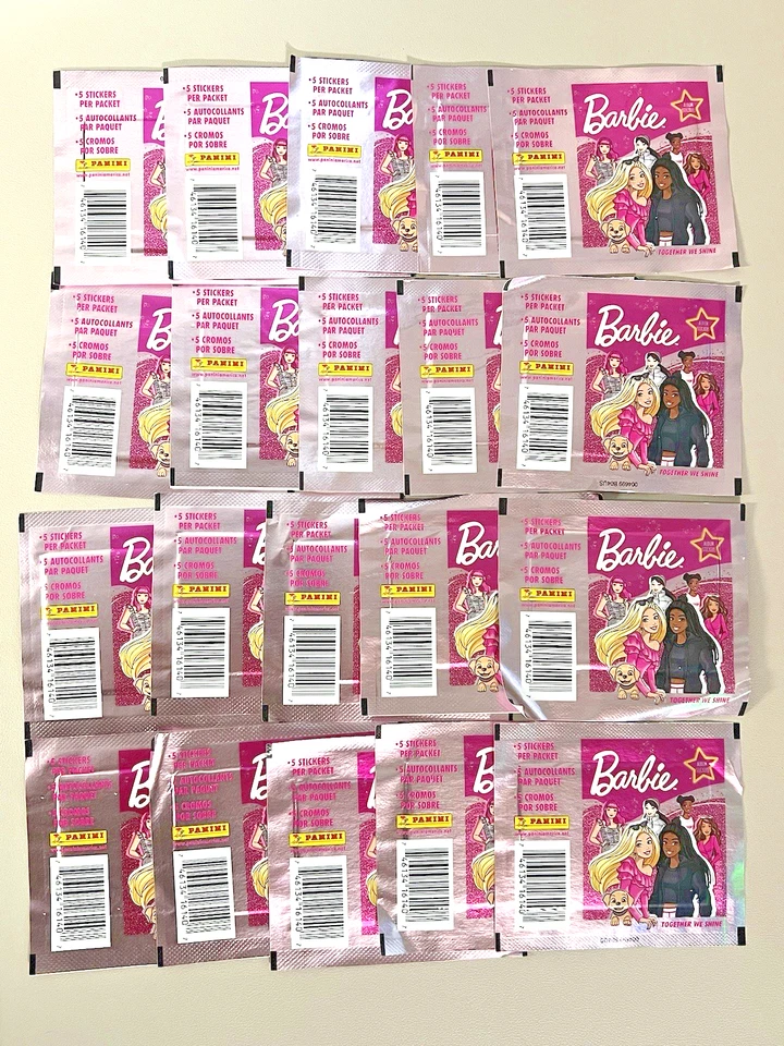 2023 Barbie Together We Shine Panini Packs of 5 Stickers 100 Cards
