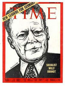 1969 Time Sozialistischen Willy Brandt Deutschland Solo Cover Original Von