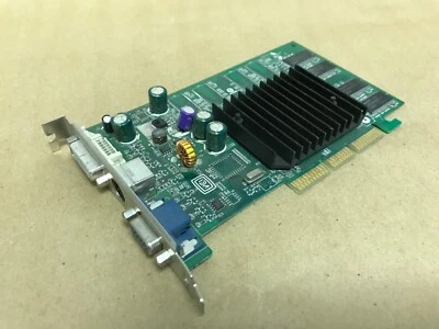 Dell G0001 Nvidia GeForce FX 5200 128 MB AGP 8X DVI VGA S Video Graphics Card - Image 1 of 3