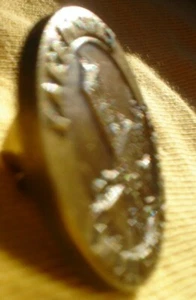 PIN ON METAL BADGE BROOCH ORIGINAL APPROX 4 CM MOOT HALL KESWICK - Picture 1 of 3