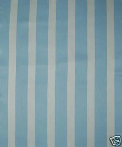 LEE JOFA Marina Stripe Blue White Outdoor Italy Remnant - Picture 1 of 1